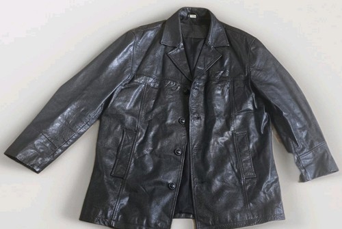 Vintage black leather jacket - vintage,