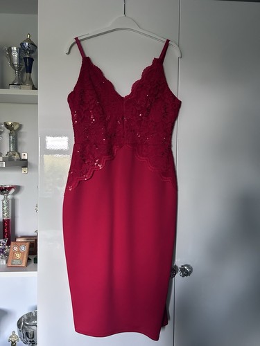 Jessica wright red sequin - red, midi
