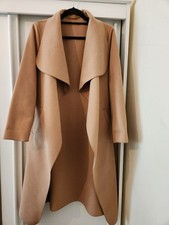 New women's camel coat, size