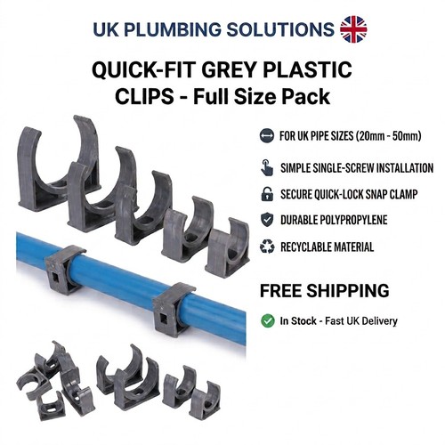 Pvc pipe clips clamps - pvc, 32