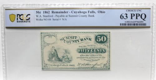 1862 cents note cuyahoga - cents,