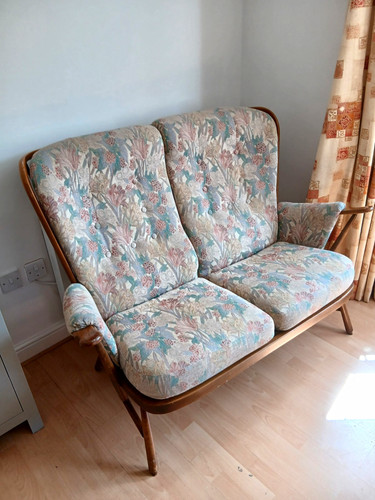 Ercol seater sofa - 2, floral