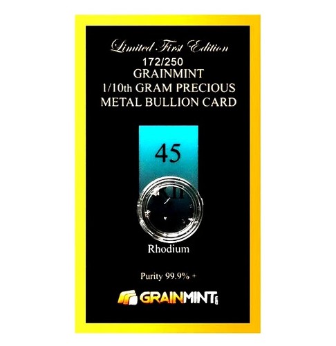 Gram pure rhodium - 1/10,