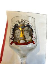 Prince of Wales Lady Diana Spencer Royal Wedding Glasses July 29th 1981