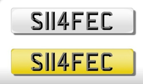 S114fec number plate for - plate,