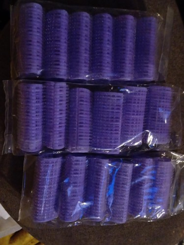 Vintage purple hair rollers - purple,