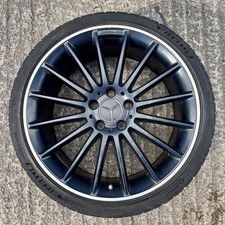 GENUINE MERCEDES 19” AMG ALLOY WHEEL & TYRE 8X19 ET48 CLA C117 CLA45 A1764010502