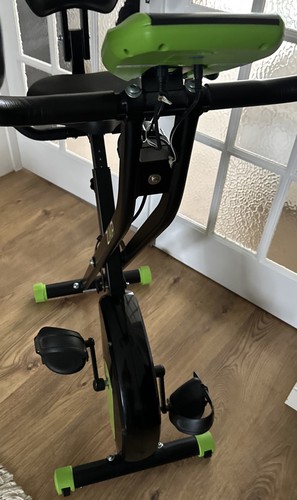 Folding exercise bike - exercise,