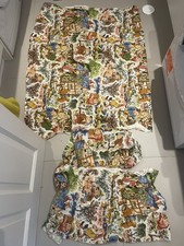 Crowson fabric screen print fabric Forest Friends Vintage gnomes deer bears