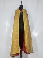 Vintage French Lampas Church Priest Cope Vestment 274x135cm