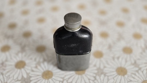 Small antique glass leather - antique,