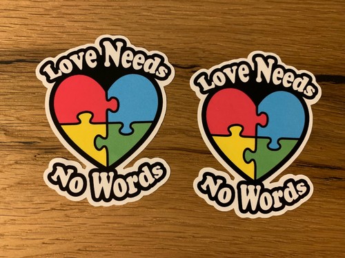 Love stickers car hippie - 2x,