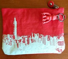 EVA AIR - Premium Economy Class Amenity Kit , KIPLING Small Red Signature Monkey