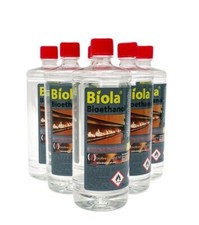 Bio ethanol fuel for fireplaces clean burning and odourless 6litres Biola liquid