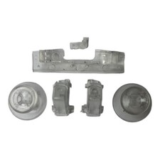 Replacement Clear Custom Thumbs Triggers Mod Kit - Xbox 360 Controller Accessory