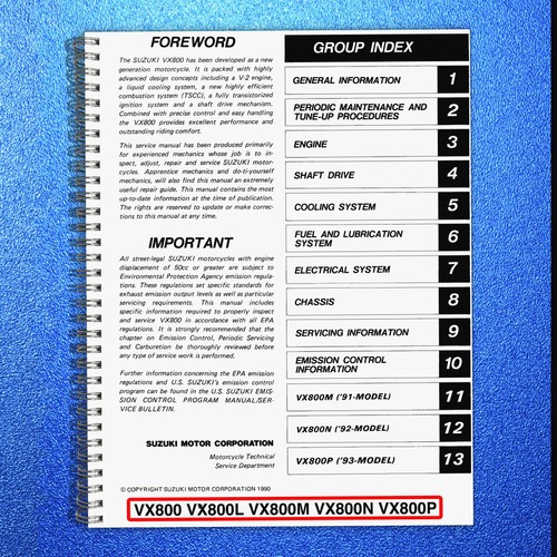 Suzuki vx800 vx800l vx800m - vx800,