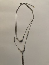 Next Layered Silver Tone Necklace