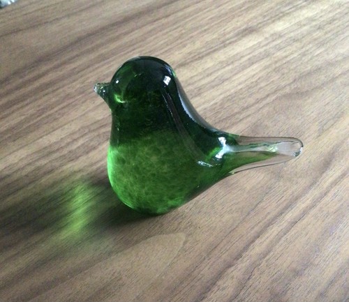 Wedgwood glass bird green - wedgwood,