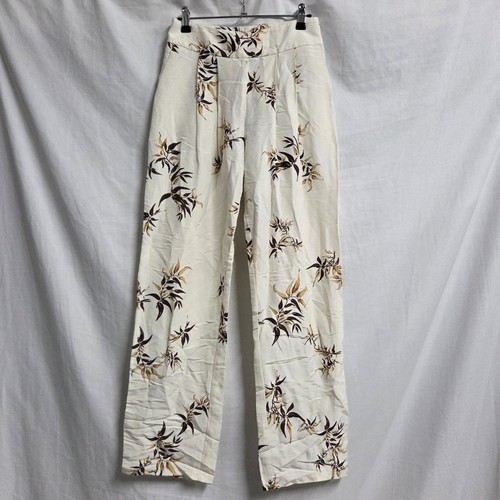 Matin cream floral pants - sz,