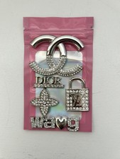 5x Silver Metal Craft Charm