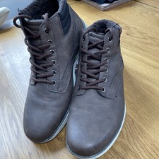 Next Brown Leather Ankle Boots