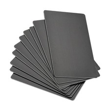 15Pcs 88x53x1mm Black Blank