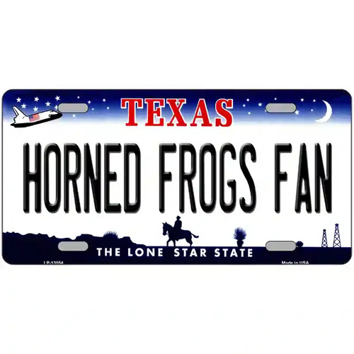 Horned frogs fan metal novelty - metal,