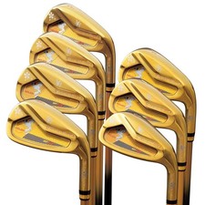 NEW Mutsumi Honma MH608 Phoenix Gold Iron 6-9 Pw Aw Sw 7pc RH Regular