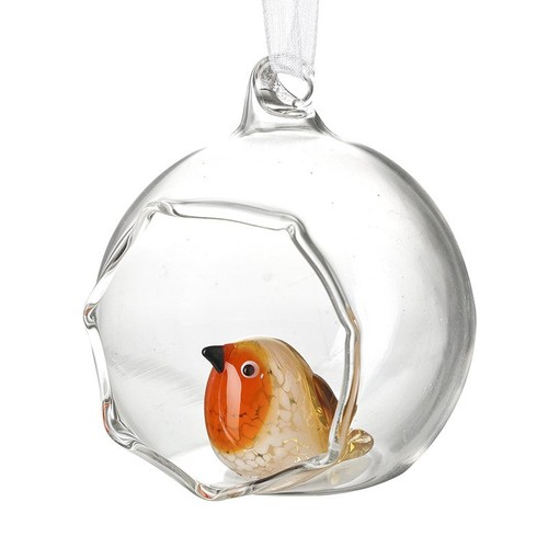 Open glass bauble with - glass,