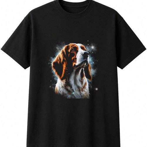 Welsh springer spaniel - welsh, glowing