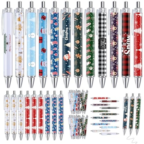 96pcs christmas pens bulk - pens,