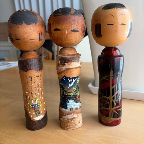 Traditional kokeshi doll set - traditional,