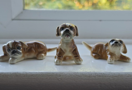 Goebel small ceramic boxer - goebel,