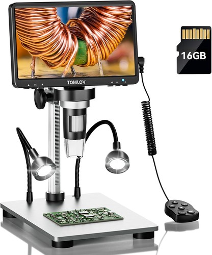 Tomlov microscope 7in lcd - tomlov,