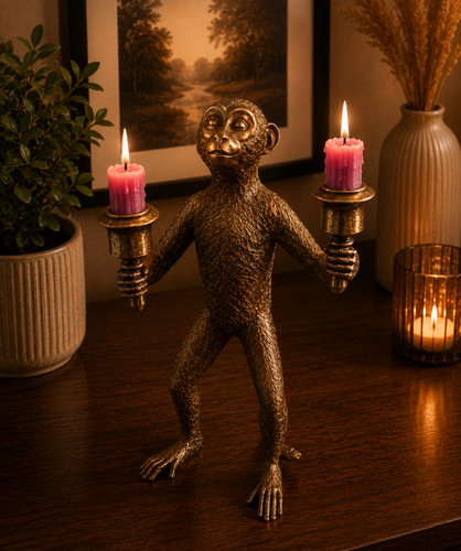 Gold sebastian monkey - gold,
