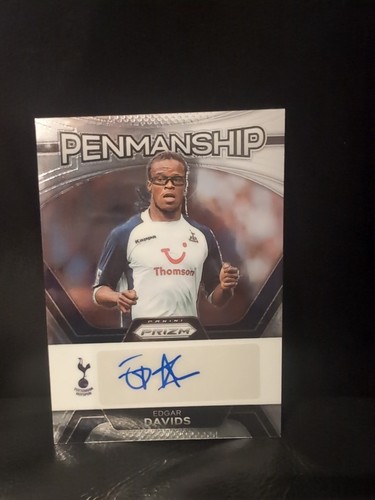 Edgar davids auto panini prizm - edgar,