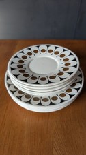 11x vintage mid century - mid, plates