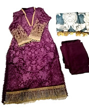 BAROQUE CHANTELLE FANCY 3 PIECE STITCHED (MEDIUM) OUTFIT 100 %ORIGINAL ON SALE