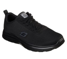 Skechers Mens Occupational Footwear Flex Advantage Bendon Work Shoes Black SRC