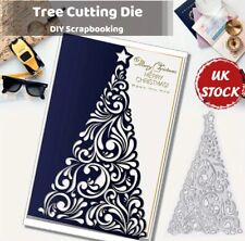 Christmas Tree Cutting Die Card Making Embossed Stencil Craft DIY Scrapbooking
