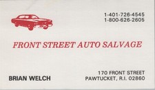 1980's 1990's Business Card