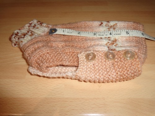Hand knitted dog coat - 6", /