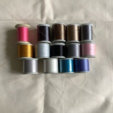 Madeira, Manometer Etc Machine Embroidery Rayon 200m Thread, 14 Bobbins, 3 New