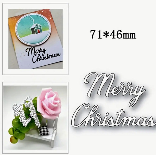 Merry christmas metal cutting - christmas,