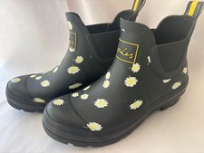 Joules "Wellibob" Black Daisy