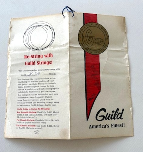 Vintage guitar guild - guitar, mark