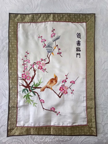 Vintage embroidery cushion - embroidery,