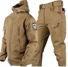 Warm Mens Hooded Jacket Combat