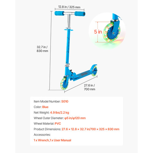 Kids kick scooter wheel - scooter, 2-wheel