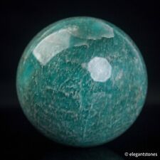 302g61mm Blue Amazonite Sphere Crystal Ball Natural Quartz Healing Stone Chakra